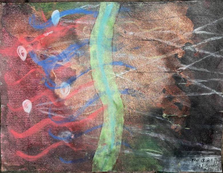 Abstract painting: The Quiet Divide